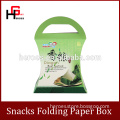 Trade Assurance Luxury Customized Packaging Snacks Paper Box With Handle